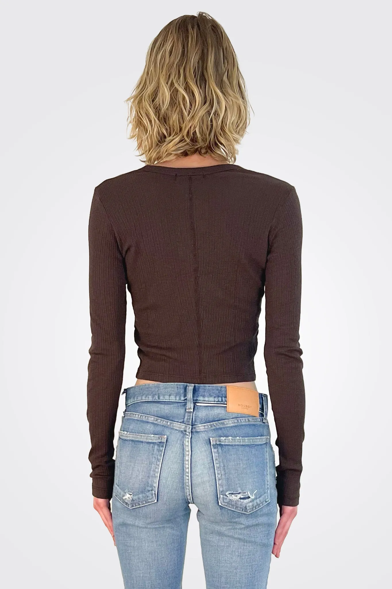 Lyla Ribbed Cardigan - Java