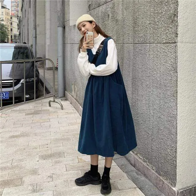 Made It Work Vintage Overall Dress