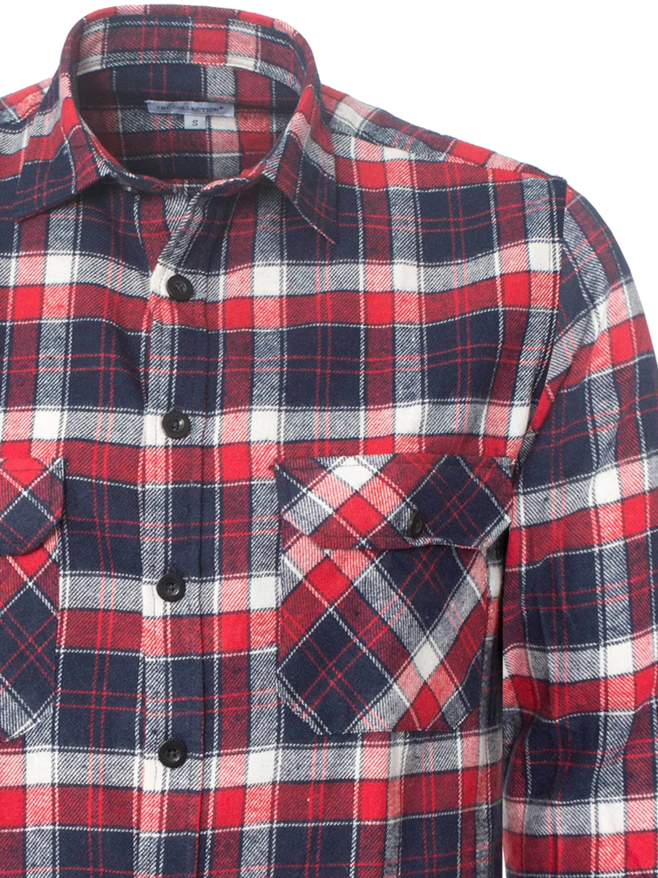 Mens Lumberjack Flannel Check Shirt