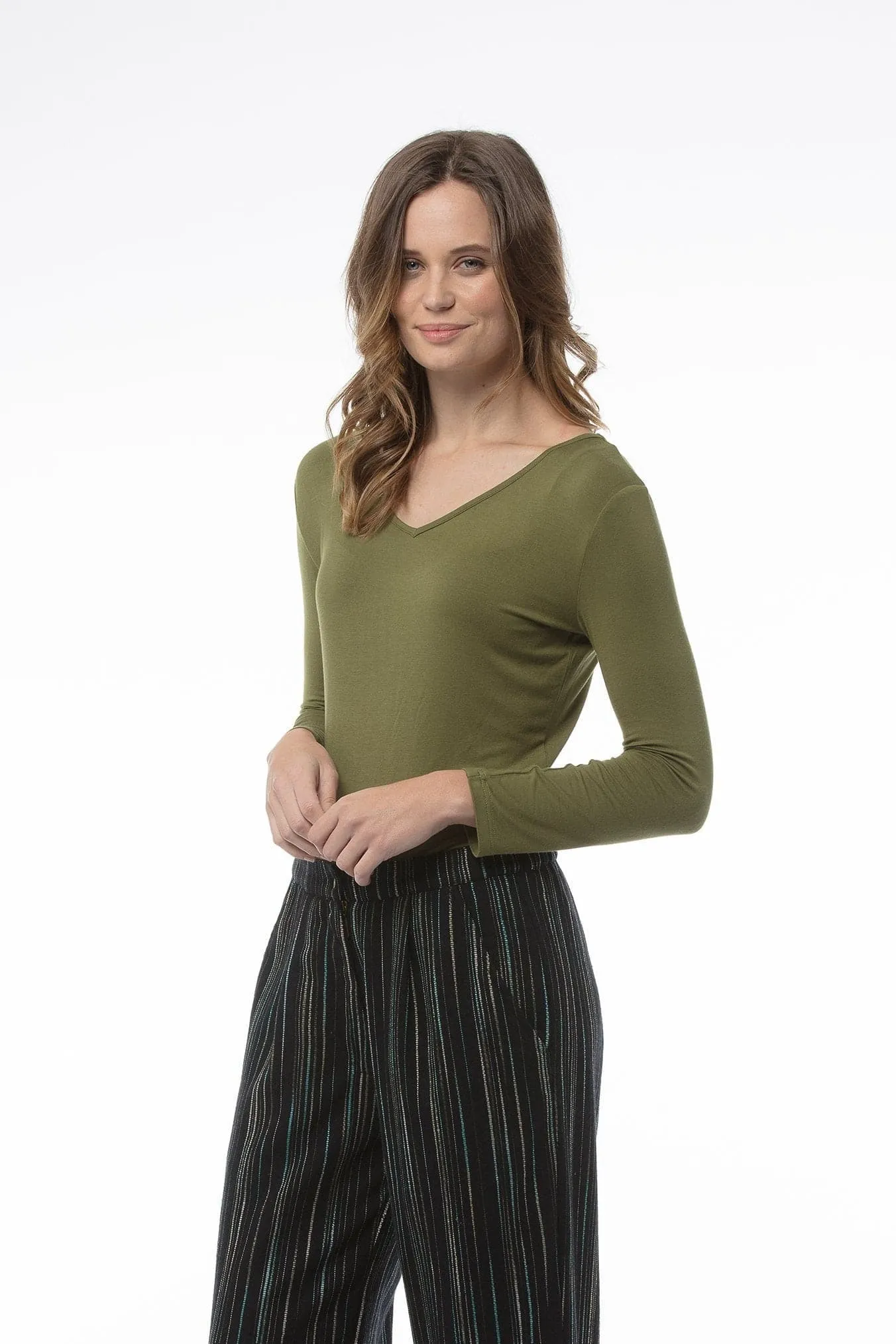 MICHELLE Top - Moss Green