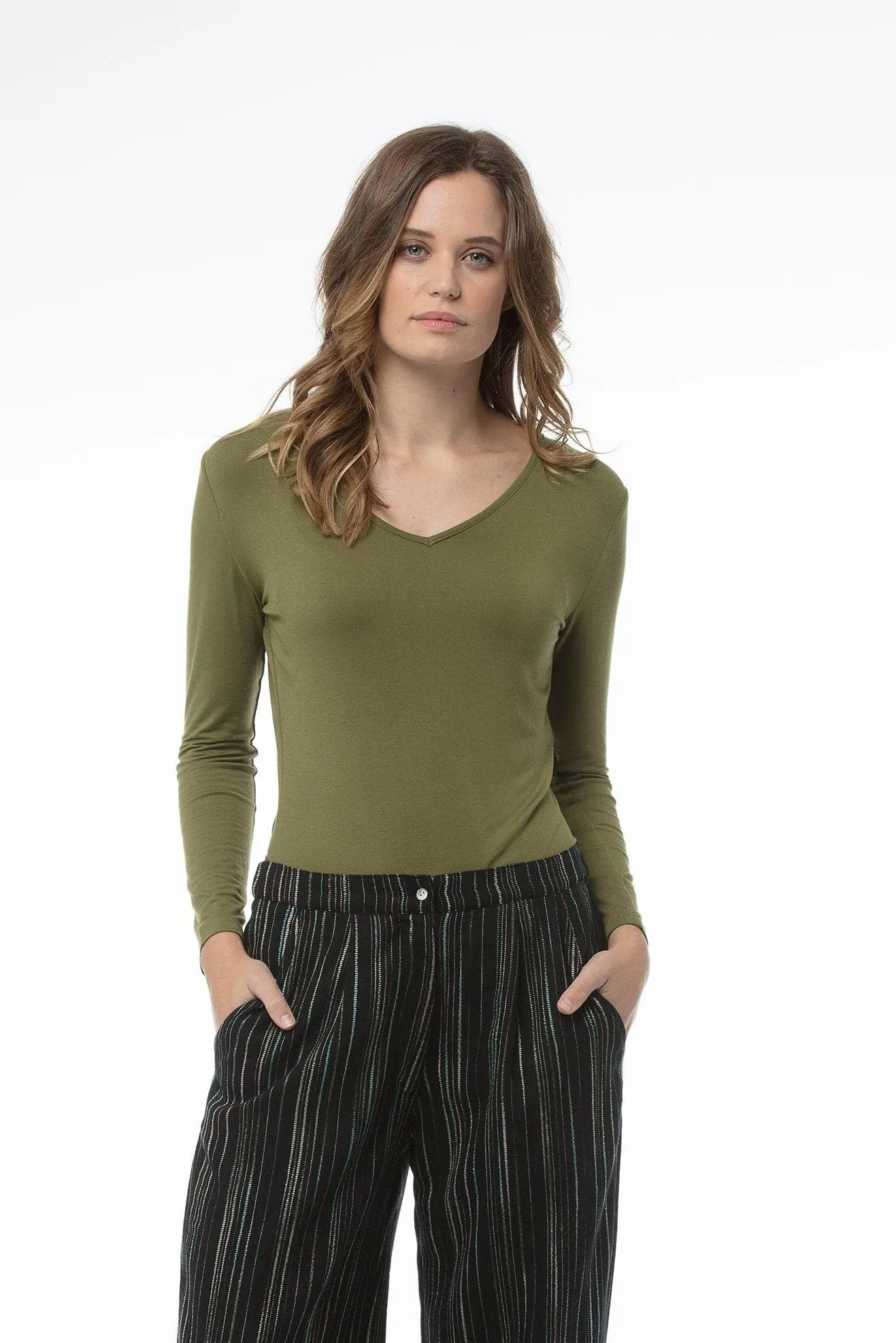 MICHELLE Top - Moss Green