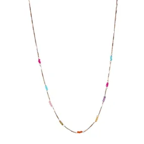 Mila Two-Tone Long Layering Chain