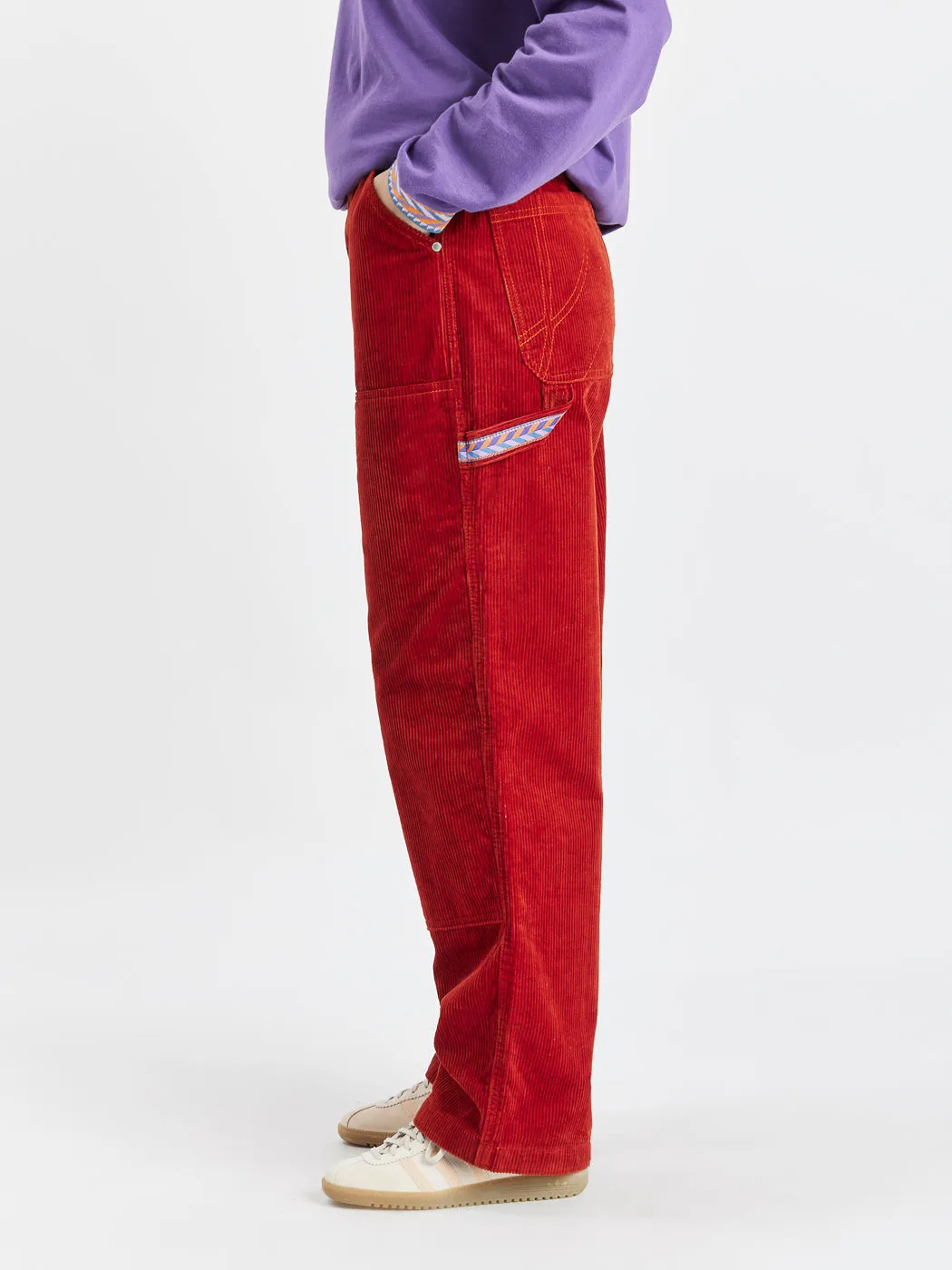 Mills Corduroy Trousers Rust