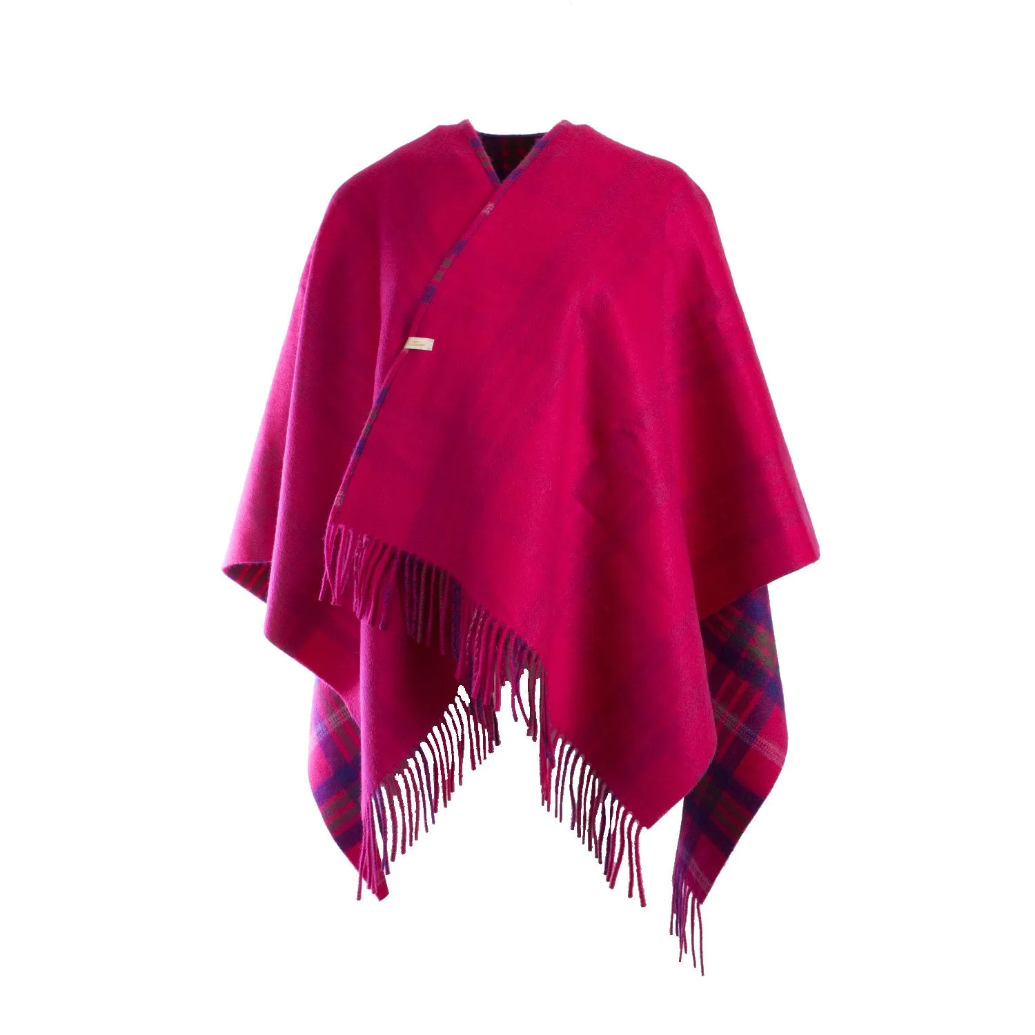 Mini Me Children’s Cape Dunedin Cashmere Double Faced Taransay Pink/Pink