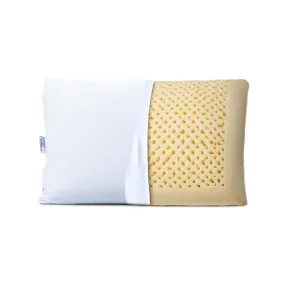 MM FOAM Passion Pillow - 100% Natural Latex, Firm and Thick Pillows for Sleeping, Suitable for Side and Back Sleepers (25.6 x 17.1 x 6.3 inches)