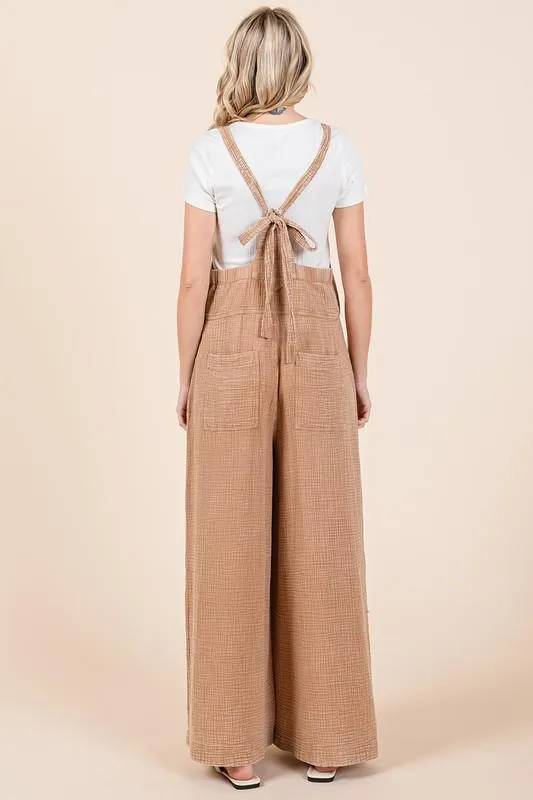 Mocha Tie Jumpsuit