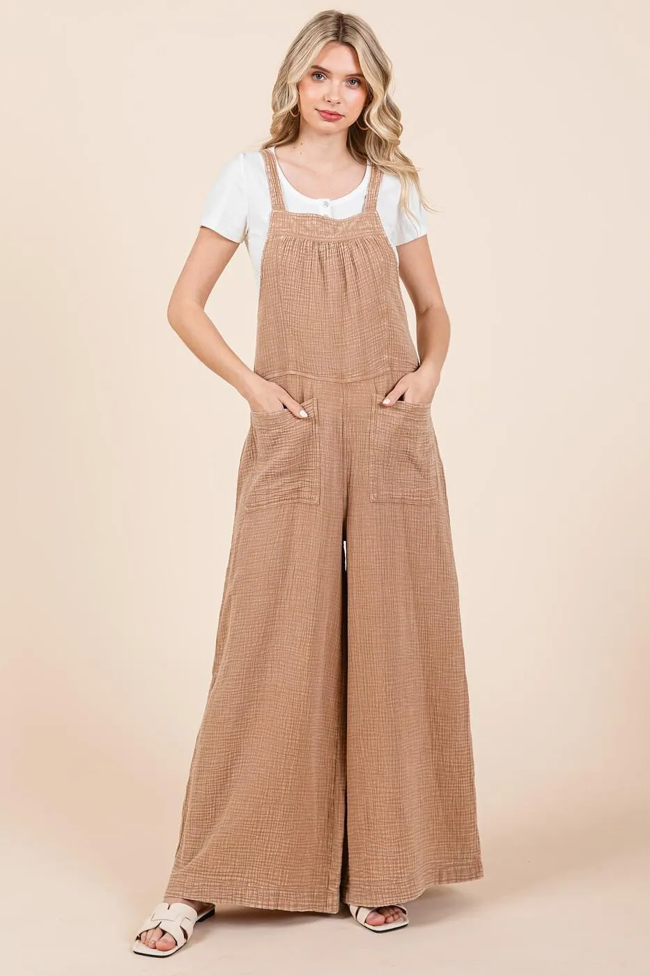 Mocha Tie Jumpsuit