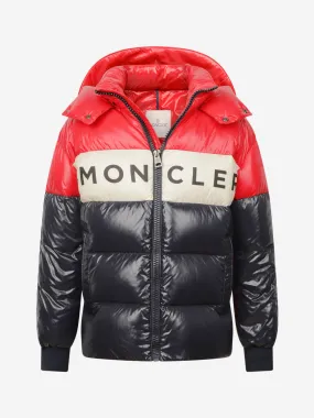 Moncler Enfant Boys & Navy Down Febrege Coat