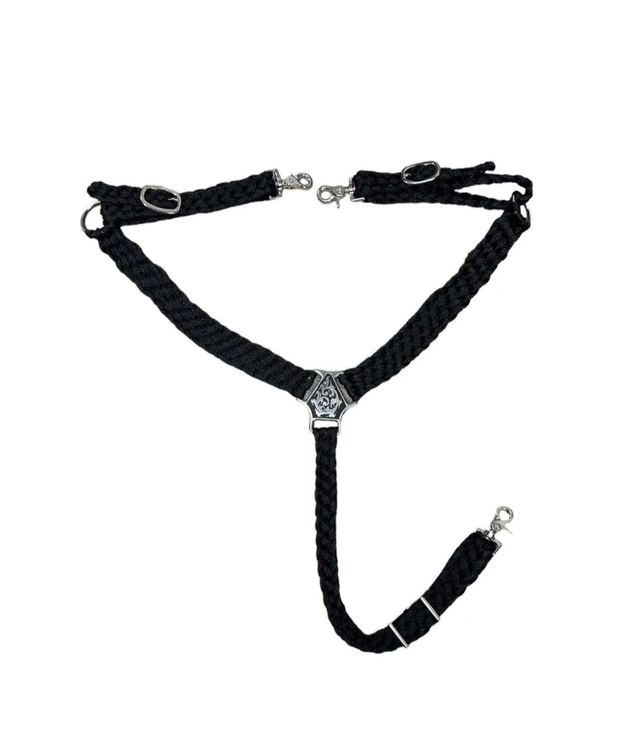 Mule tape breast collar.