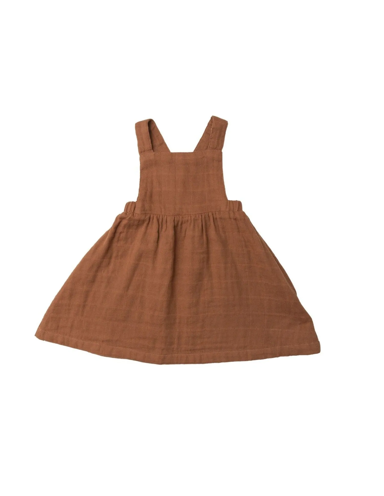 Muslin Caramel Overall Dress