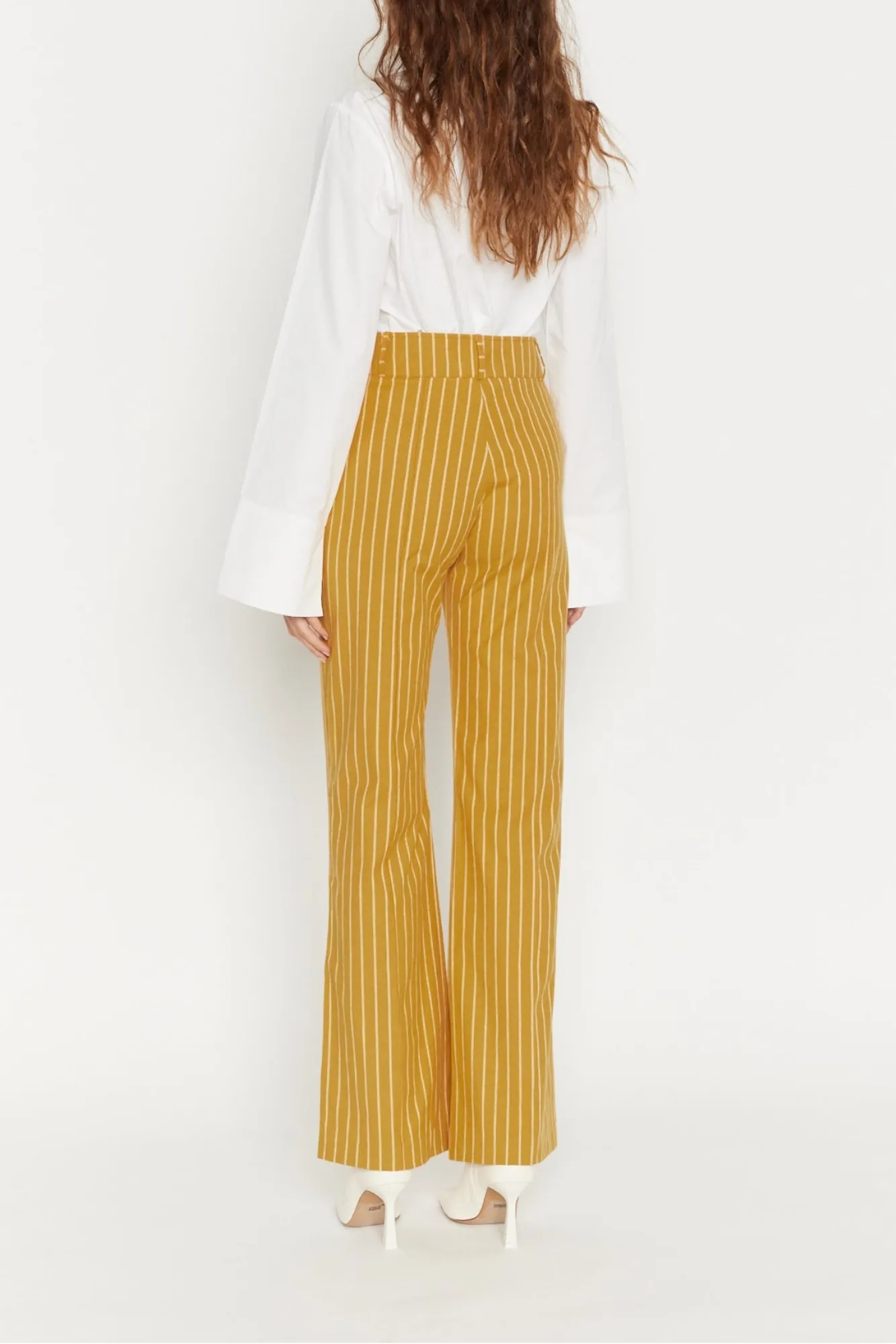 MUSTARD Striped Flared Pants