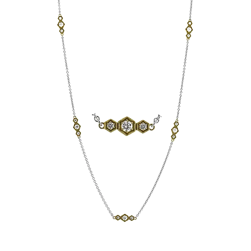 Necklace in 18k Gold with Diamonds