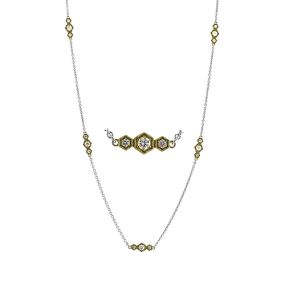 Necklace in 18k Gold with Diamonds