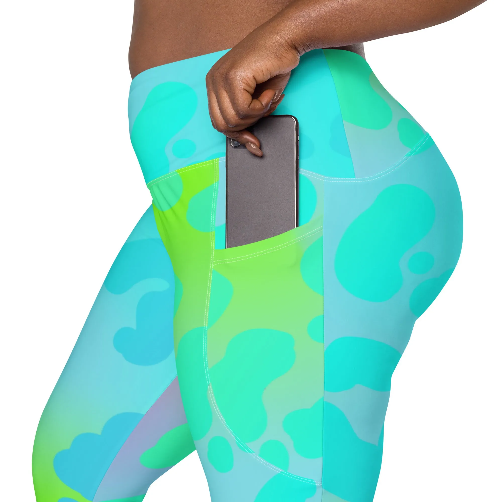 Neon Animal Print Leggings with Pockets, lioness-love