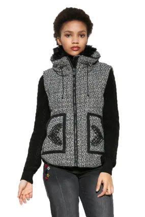 Nigth Black Jacket Gilet Desigual Style 17WWEWA5