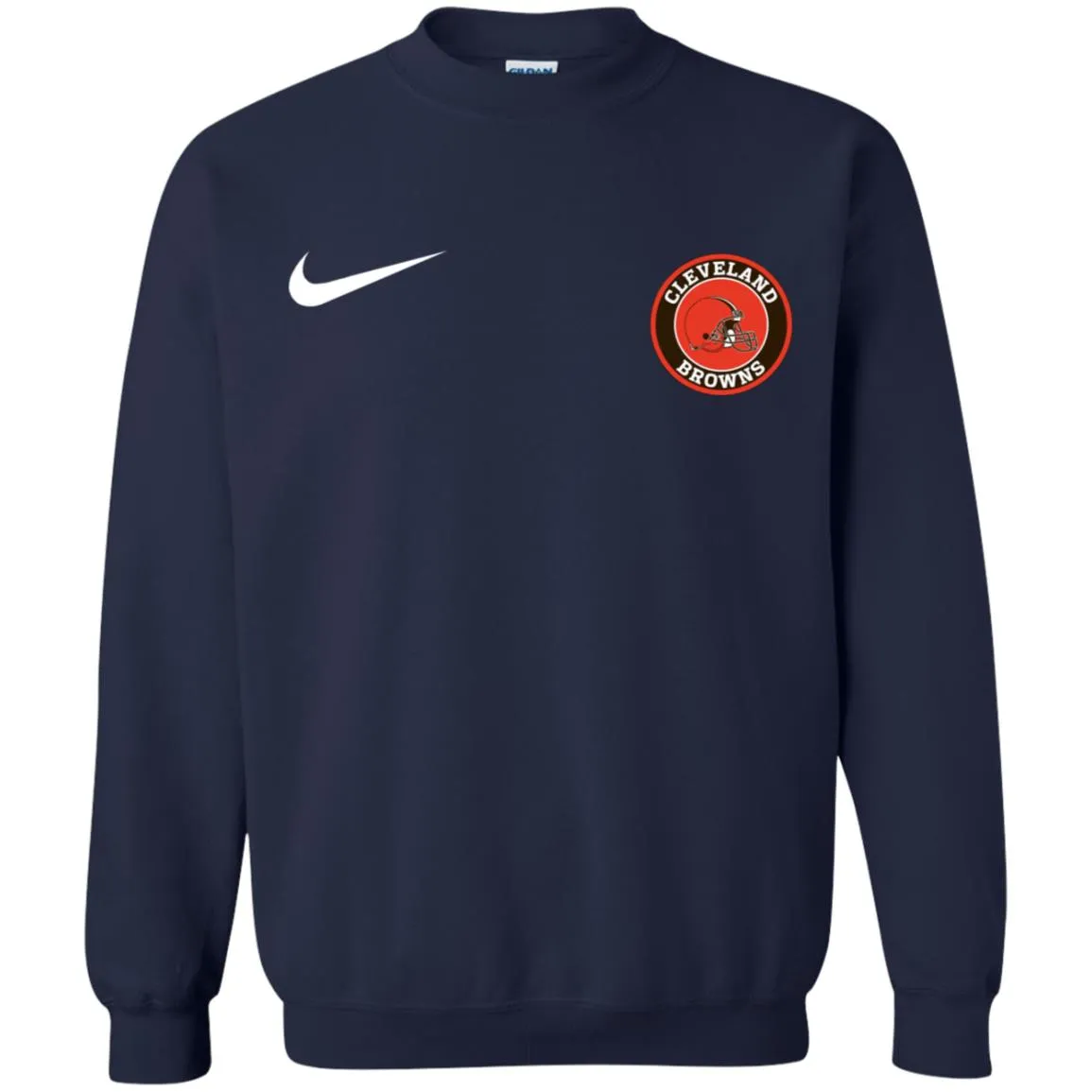 Nike Cleverlan Browns Nfl Football Unisex Crewneck Pullover Sweatshirt