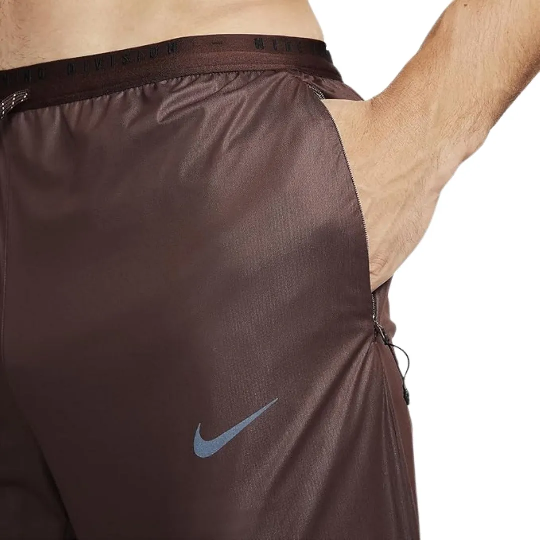 Nike Plain Dark Brown Running Trousers