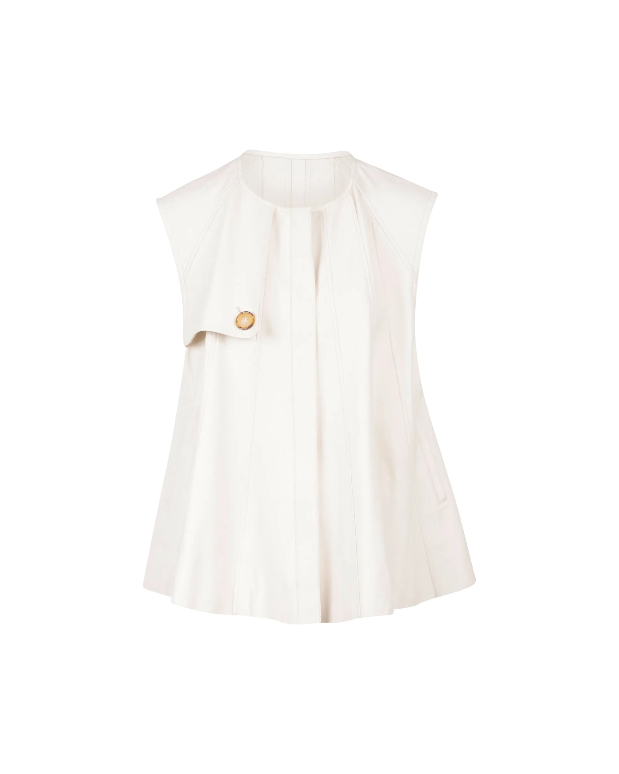 NORAH SUE Nappa Flare Gilet