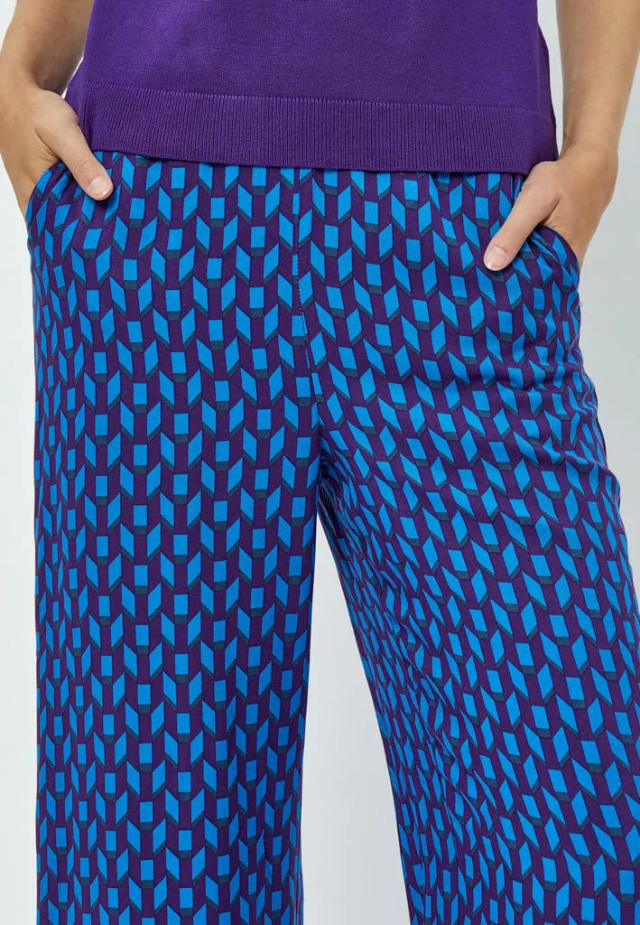 Orella Pants - Imperial Blue Print