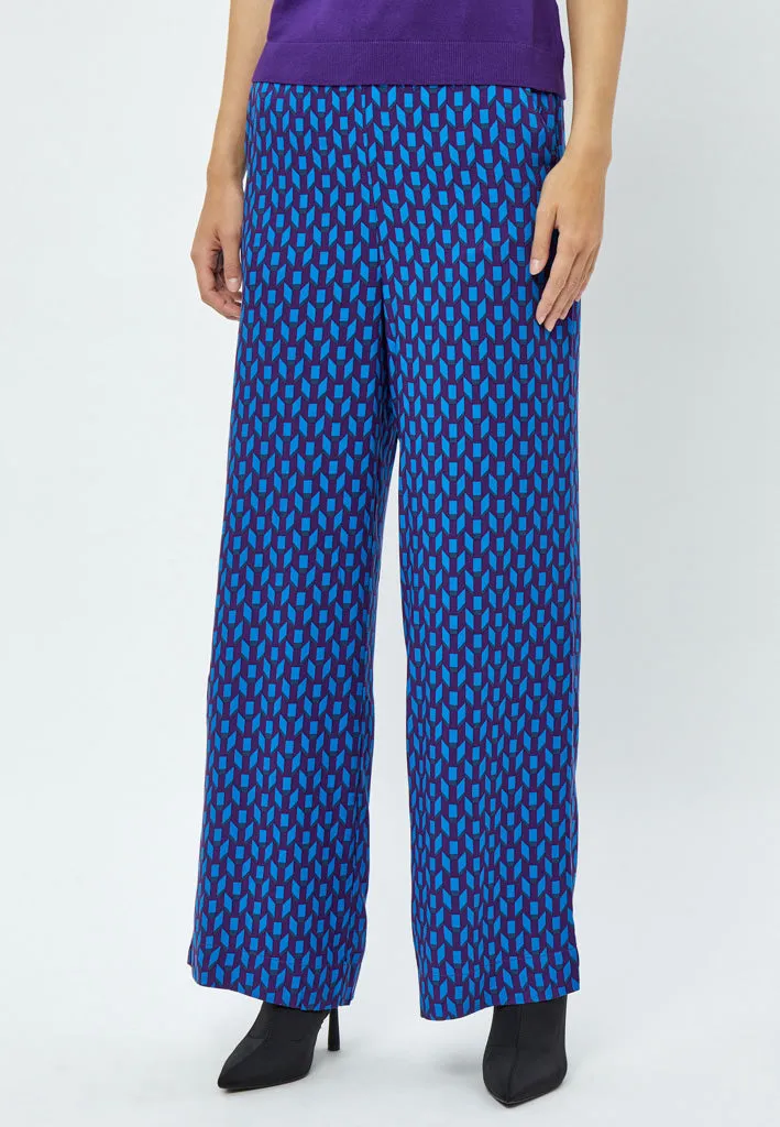 Orella Pants - Imperial Blue Print