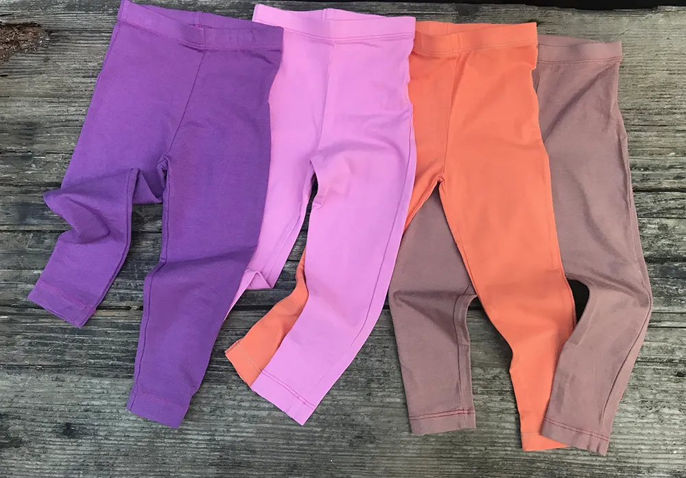 Organic Plum Baby Legging