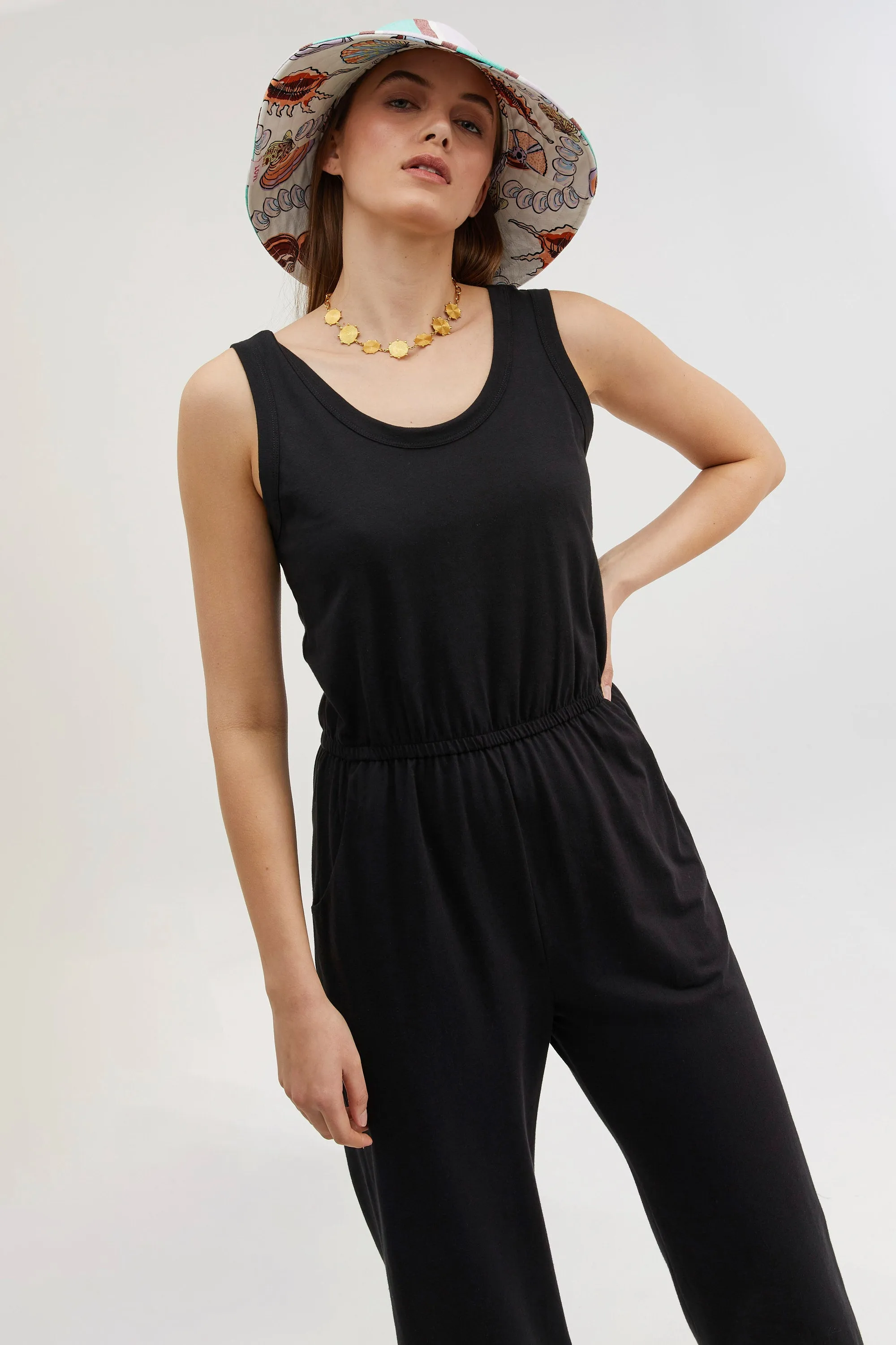 Organic Wide Leg Traveller Jumpsuit