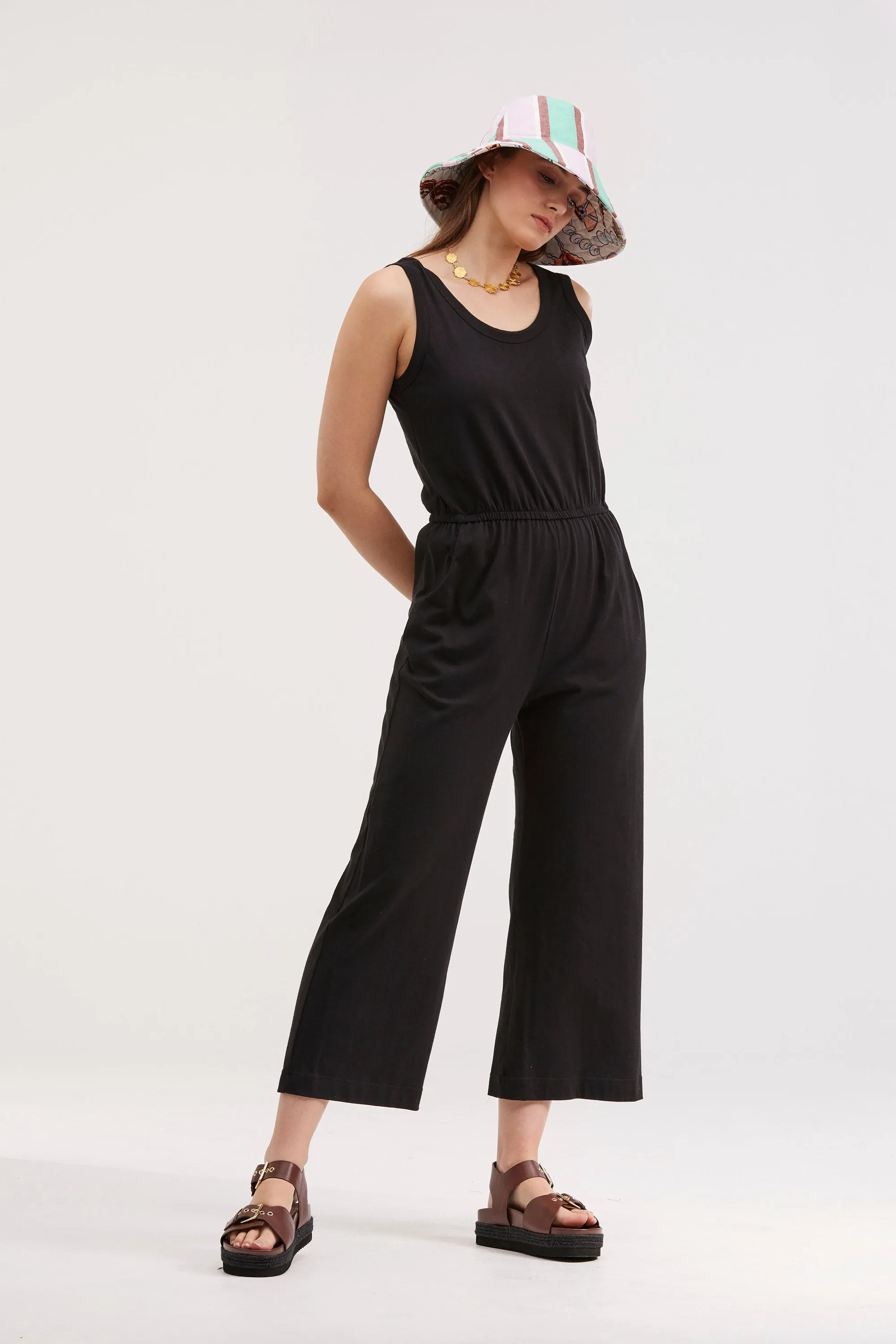 Organic Wide Leg Traveller Jumpsuit