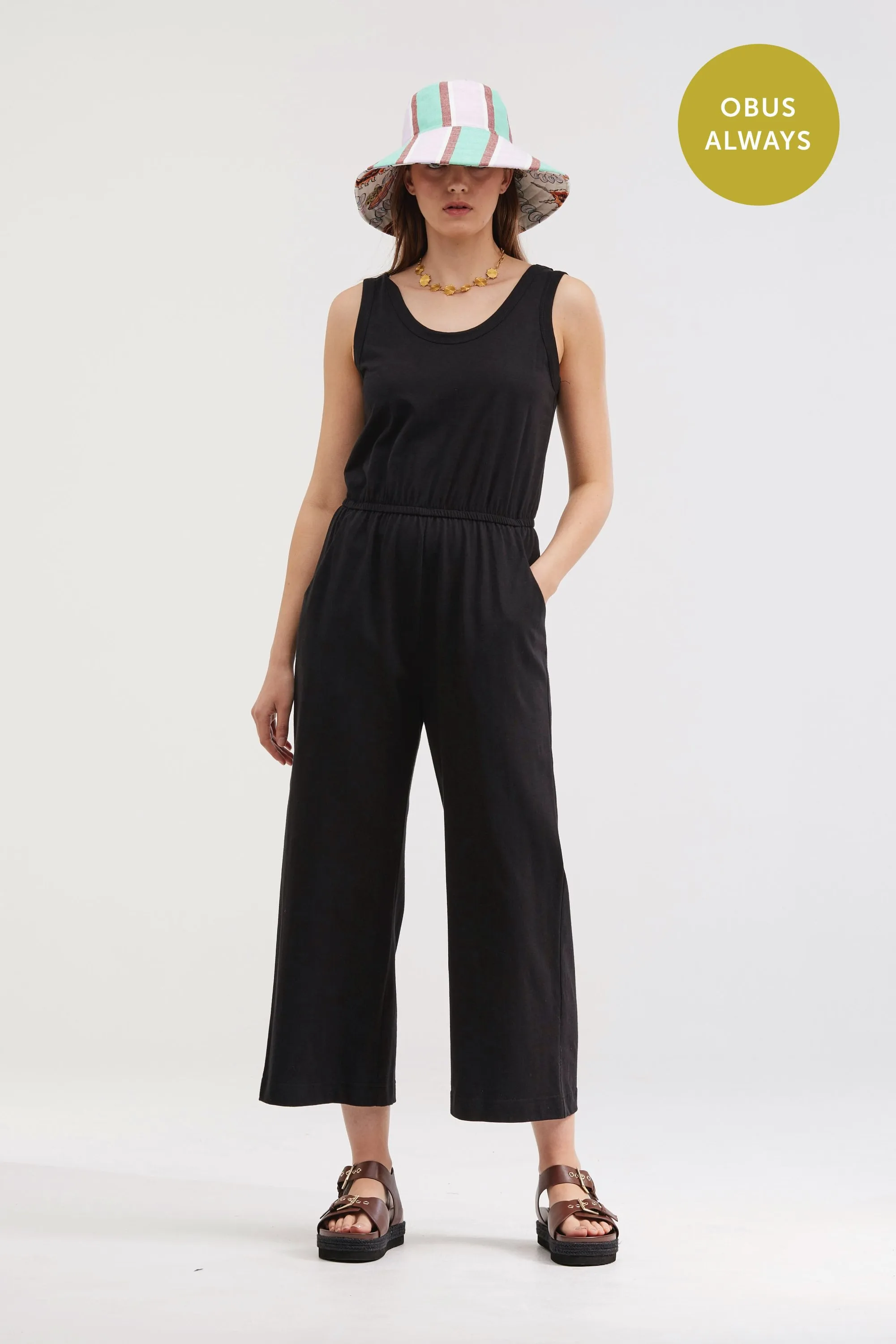 Organic Wide Leg Traveller Jumpsuit