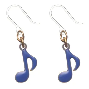 Painted Music Dangles Hypoallergenic Earrings for Sensitive Ears Made with Plastic Posts