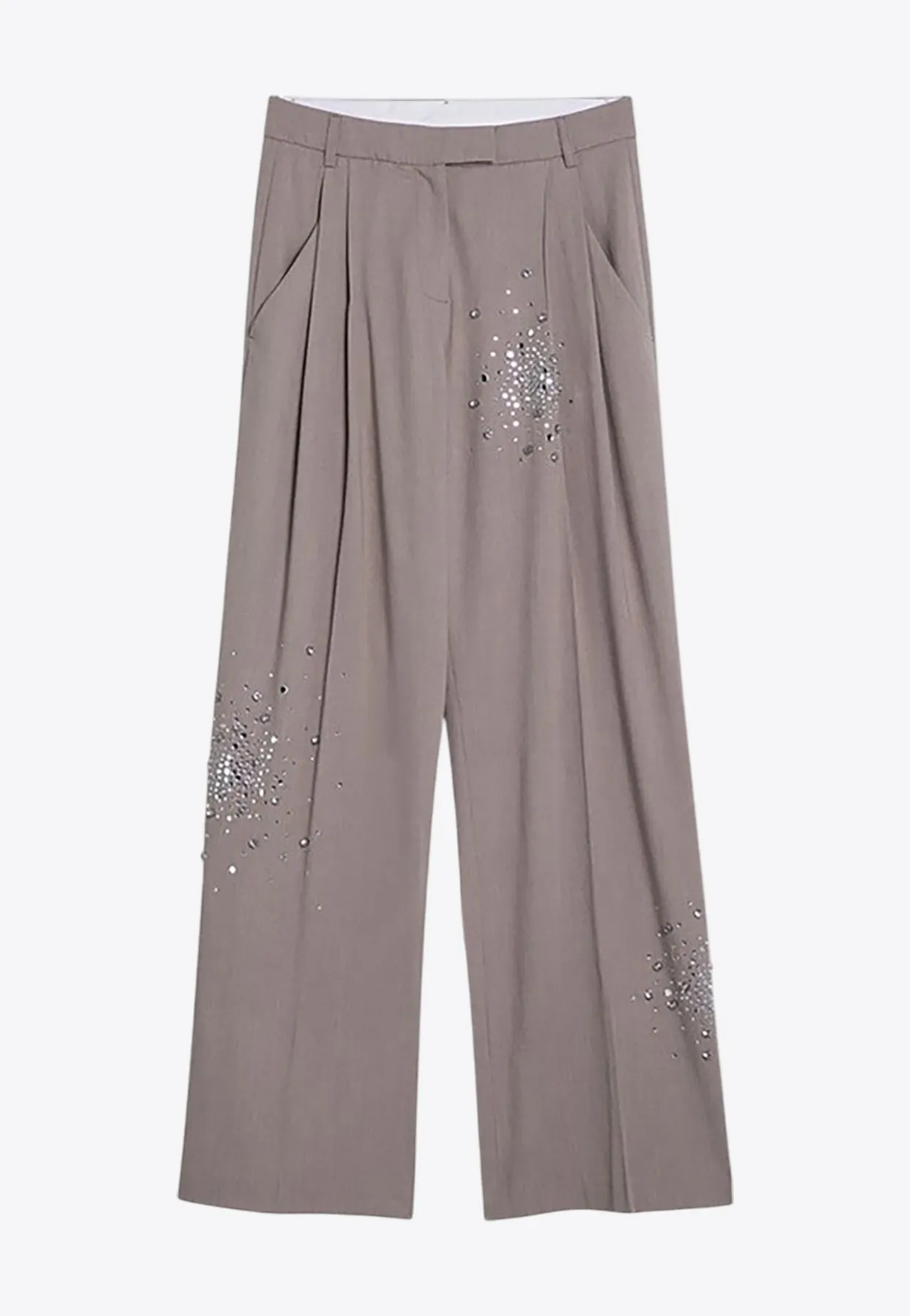 Palazzo Crystal Embellished Pants