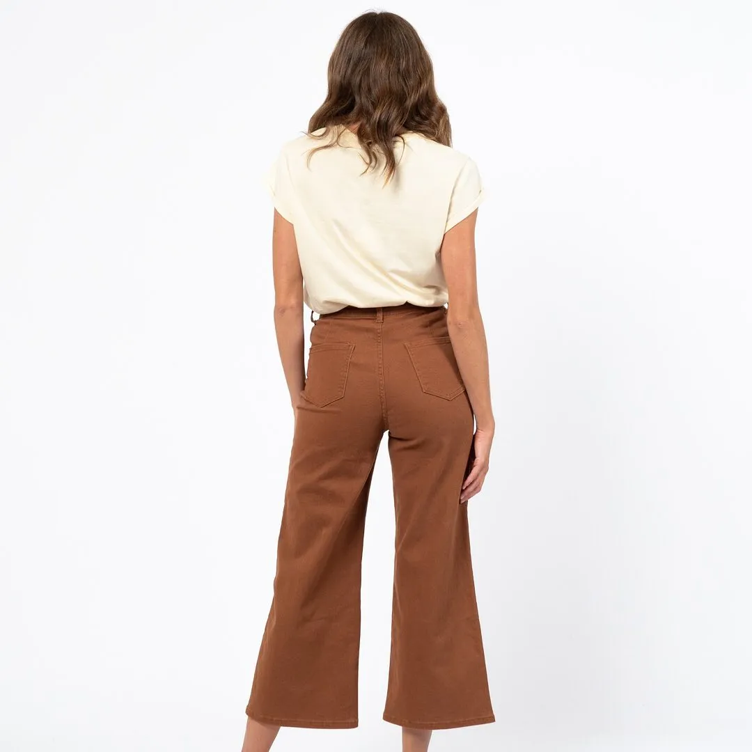 Paper Heart Vintage Flare Jeans - Chocolate