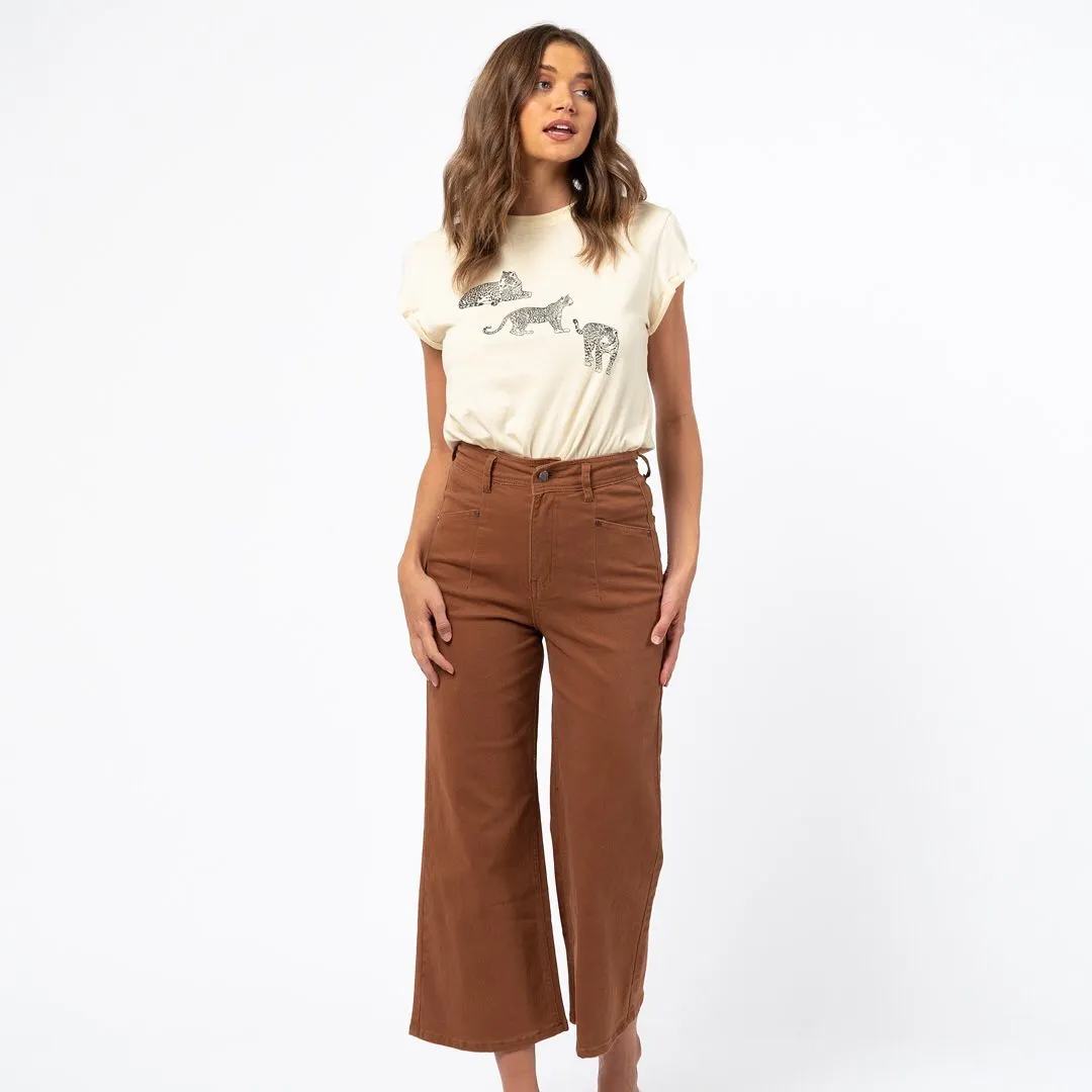 Paper Heart Vintage Flare Jeans - Chocolate