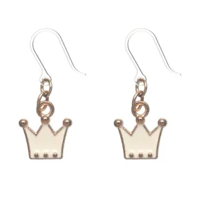 Petite Crown Dangles Hypoallergenic Earrings for Sensitive Ears Made with Plastic Posts