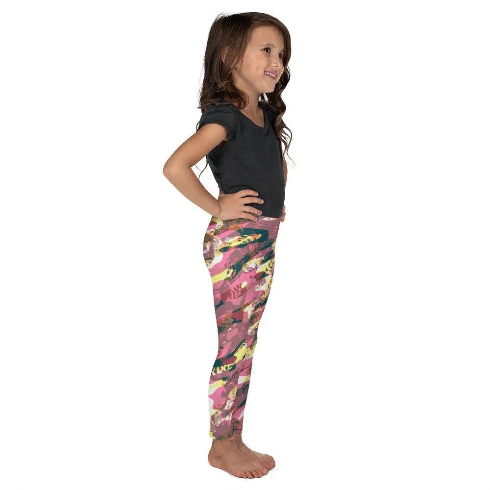 Pink Camouflage Kid's Leggings