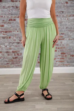 Plain Harem Pants Lime