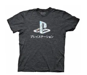 Playstation Logo Foil Gamer Adult T-Shirt