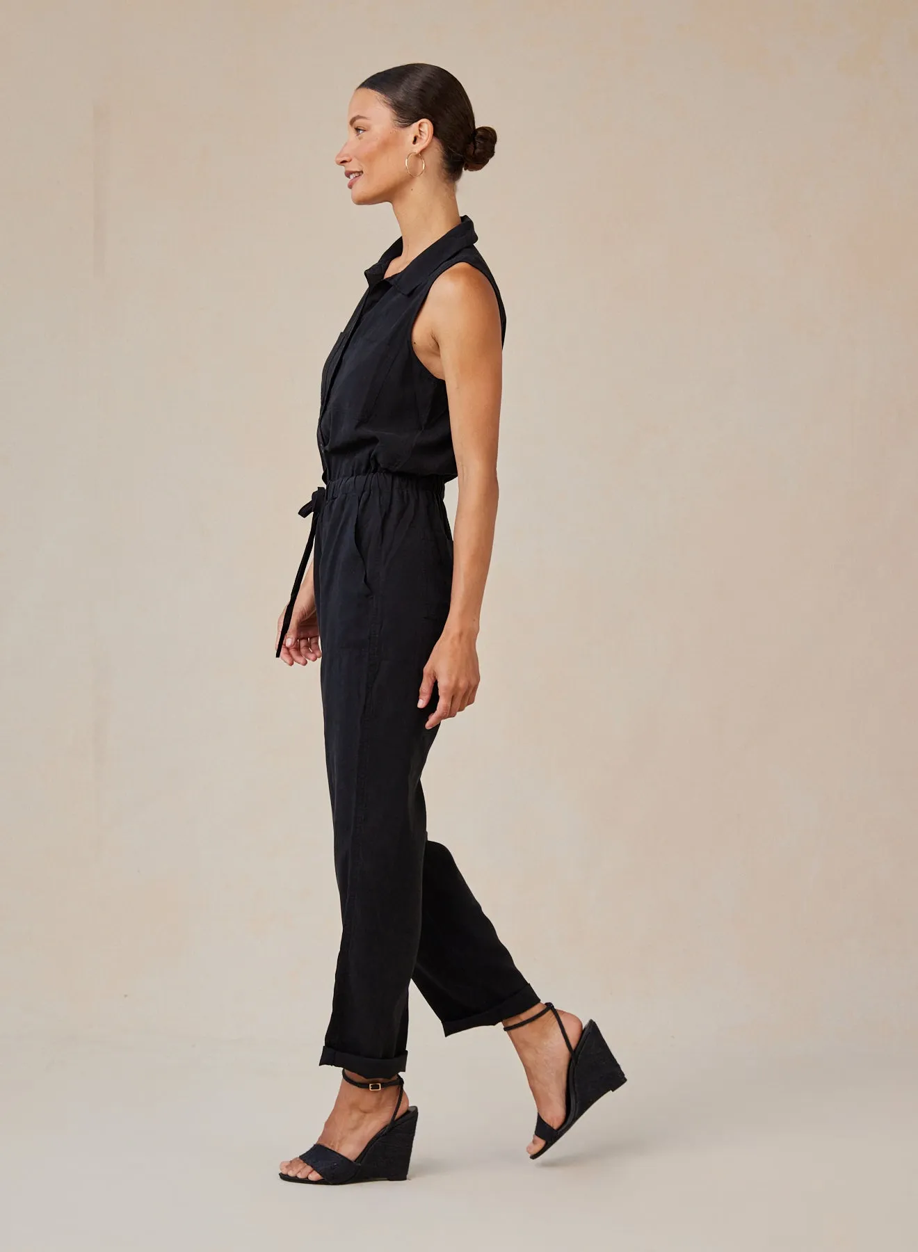 Pocket Jumpsuit - Vintage Black