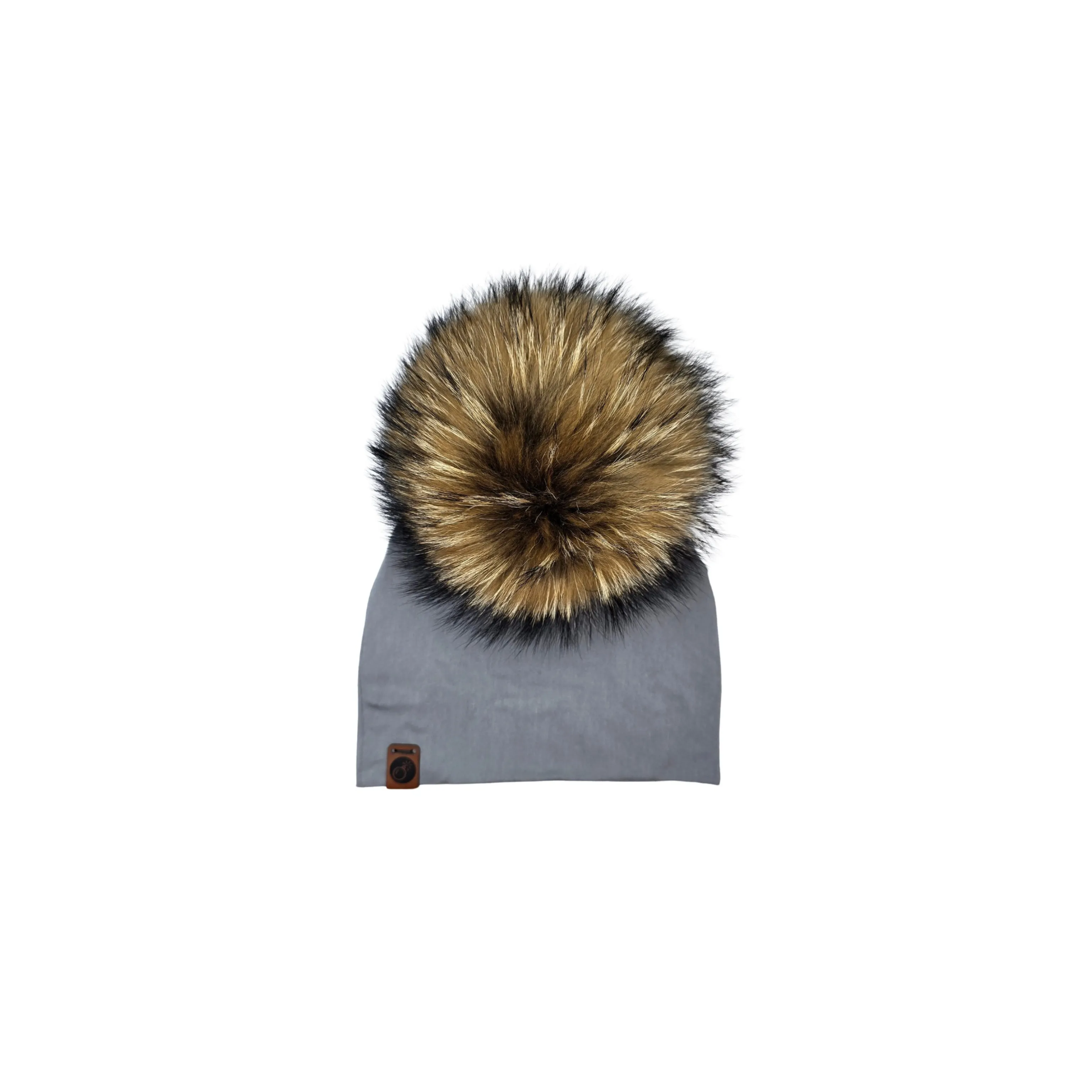 PomPom Fabric Beanie