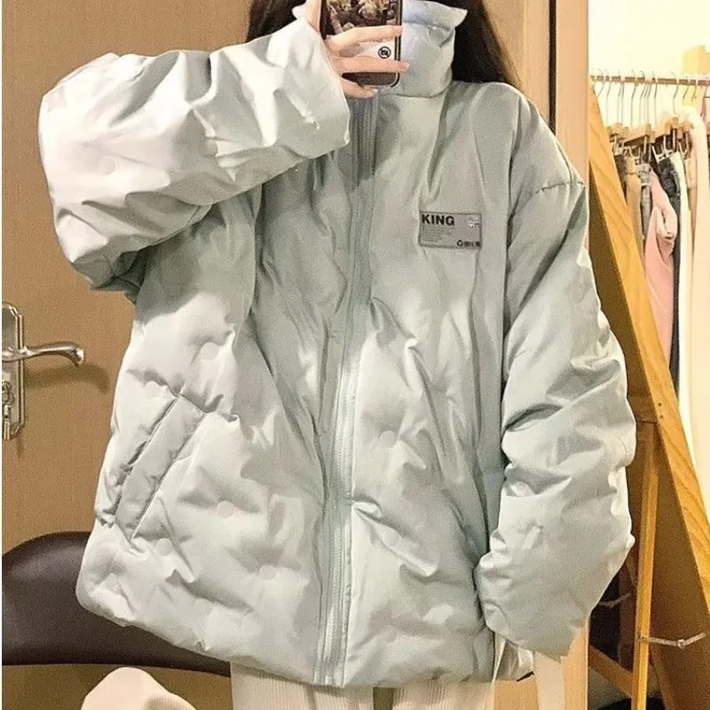 Premium mint green down cotton clothes women's winter new Korean version student casual fashion fried street cotton coat tide