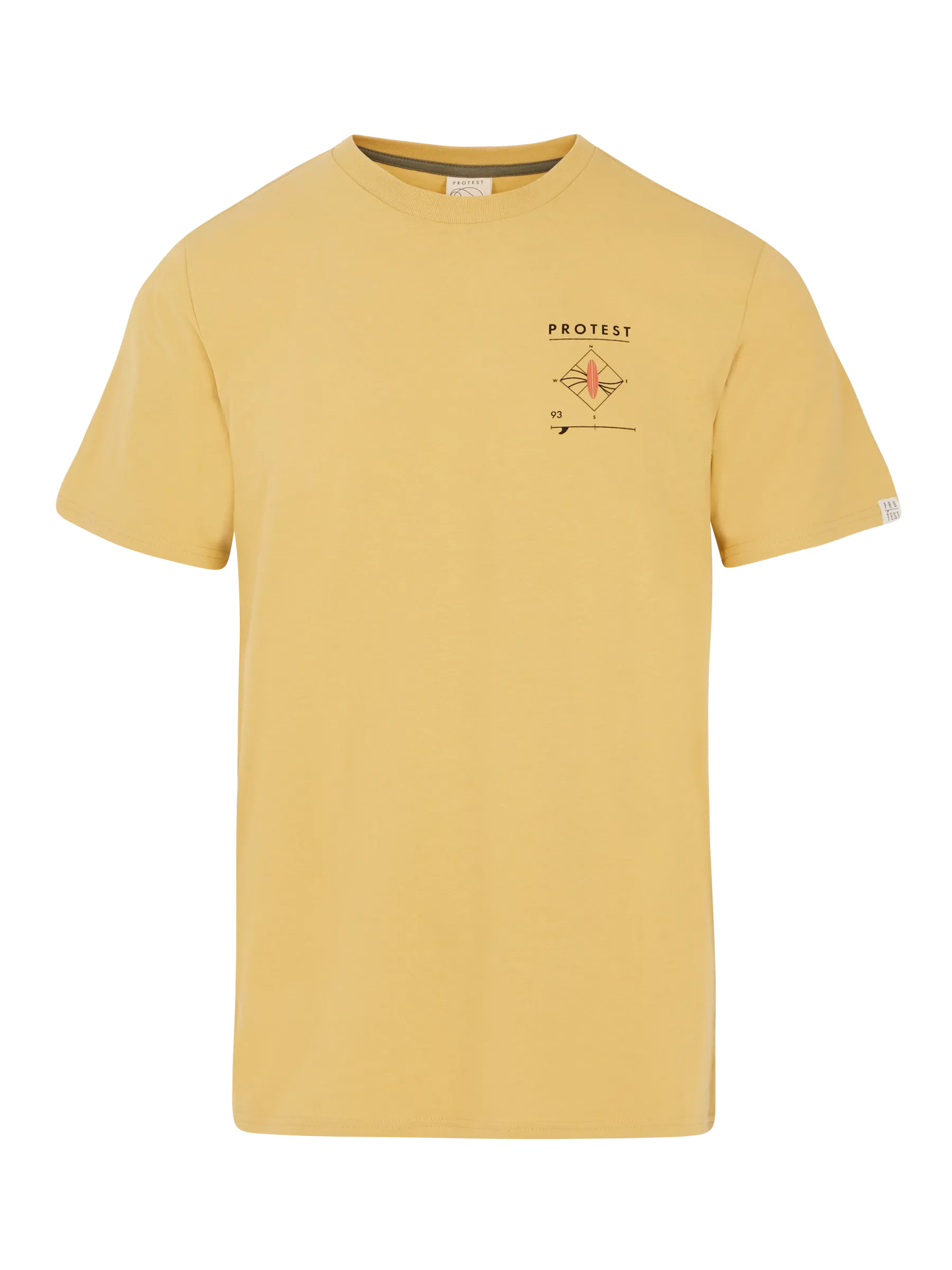 Protest PRTPENALT Men's T-Shirt - Butter Yellow