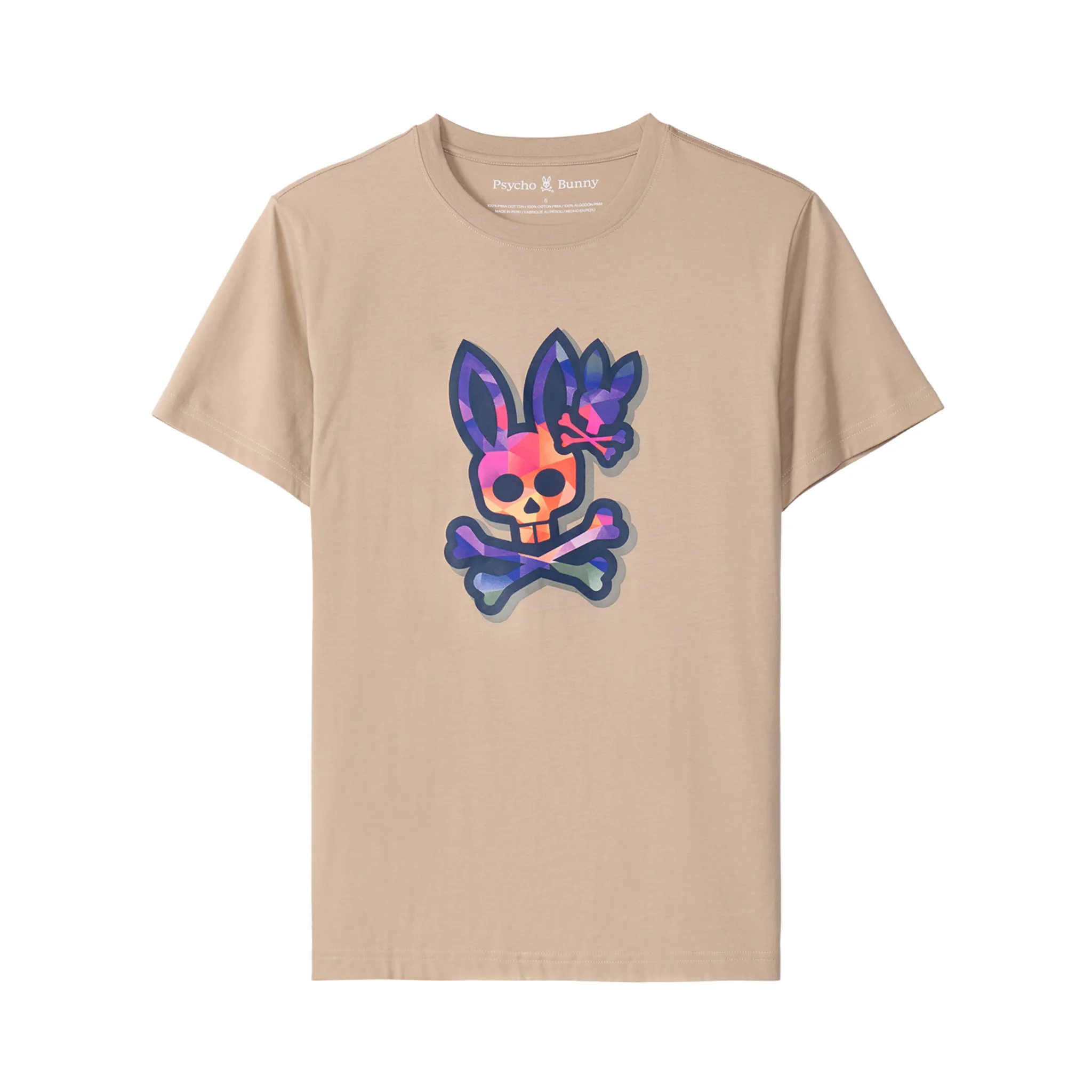 Psycho Bunny Randolph Graphic Tee (Stone)