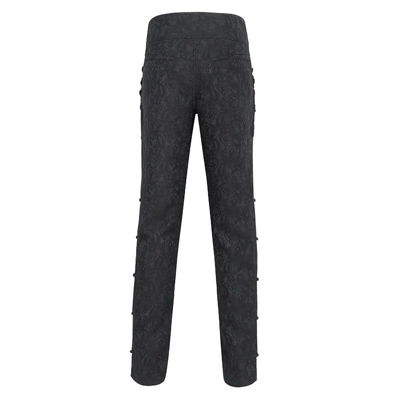 PT249 Gothic jacquard flared trousers