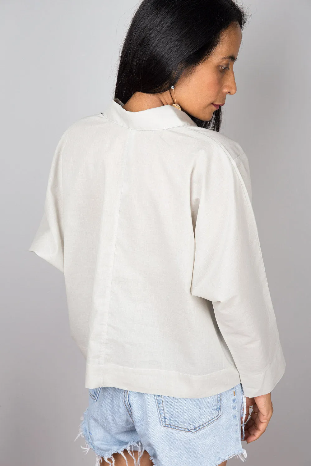 Pullover Blouse Shirt with pockets| Oversized loose fit women's shirt