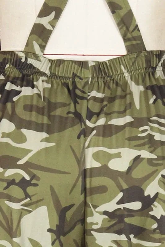 PZ290 Camo Overall Casual Pants