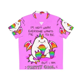 "Rainbow Dragon Hawaiian Shirt for Mental Health & Self Care"