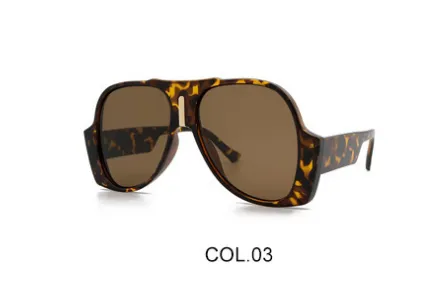 Retro Avant-garde Men And Women Fashion Big Frame Sunglasses