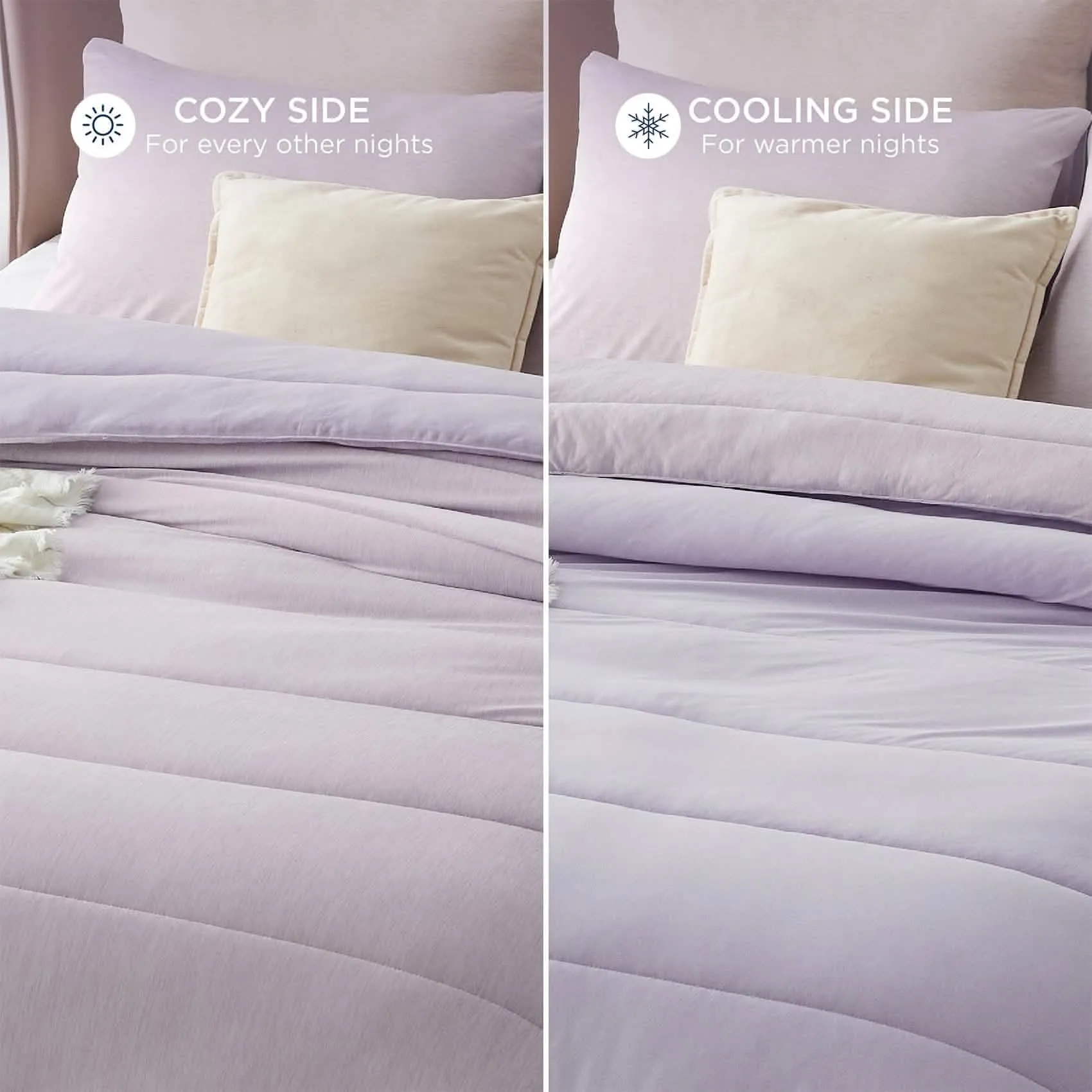 Reversible Warm and Cooling Comforter Set