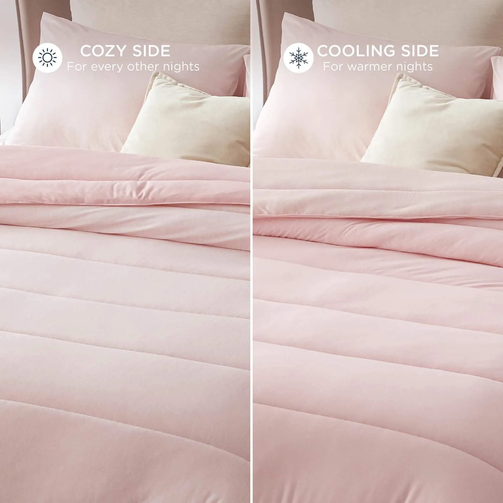 Reversible Warm and Cooling Comforter Set