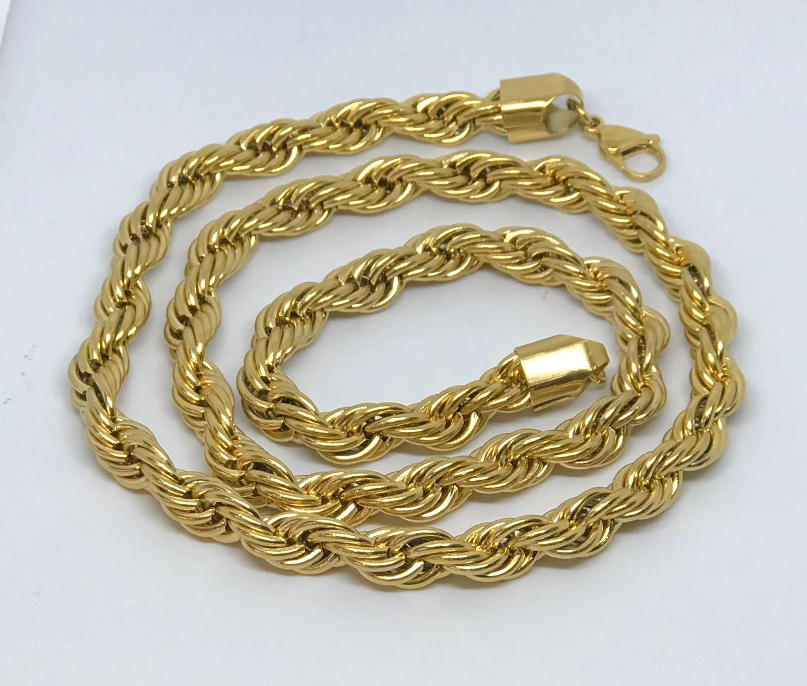 Rope chain - gold plated