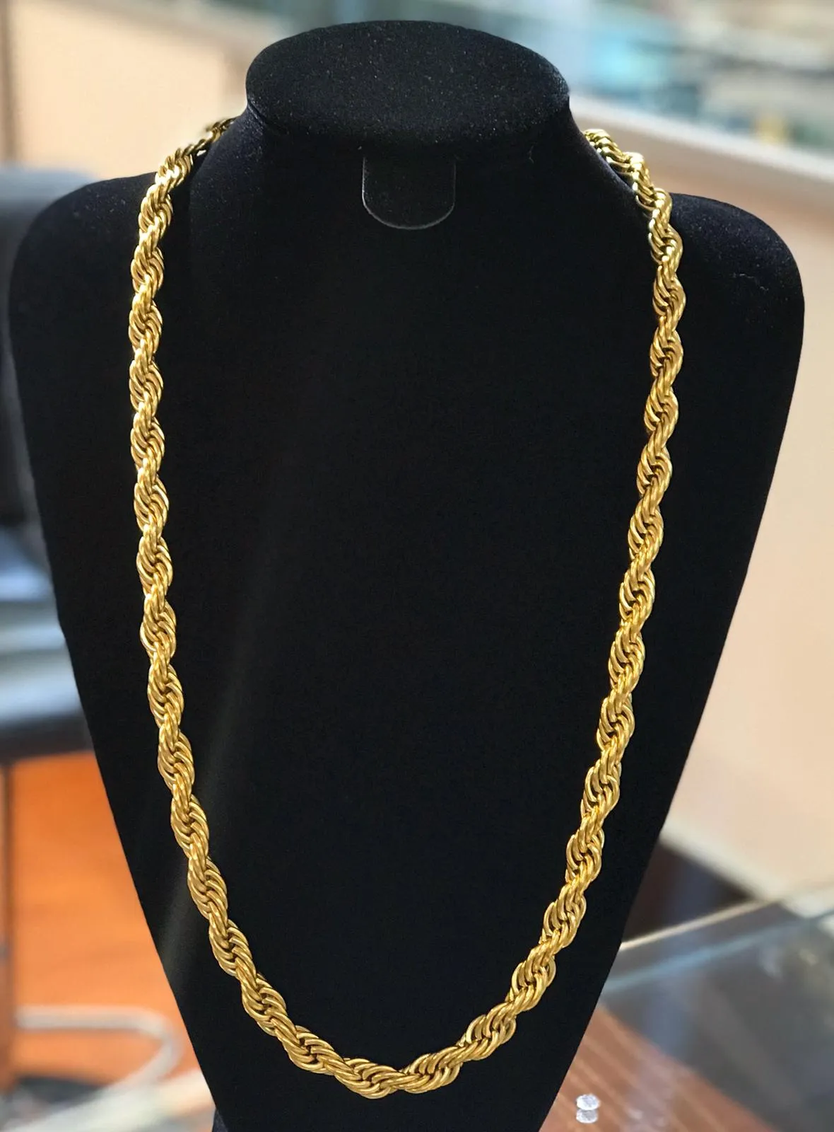 Rope chain - gold plated